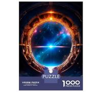 Jigsaws for Adults1000 Pieces Strange Portal Jigsaw for Adults Brain Teaser Game Staycation Kill Time for Birthday, Chrismas 52x38cm/1000pcs