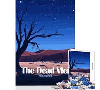 Jigsaws for Adults1000 Pieces The Dead Vlei, Namibia at Night Jigsaws for Adults Puzzle Analysis And Logic Parent-child Interaction Birthday Present, Gifts, (50x75cm)