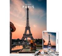 Jigsaws for Adults1000 Pieces The Eiffel Tower Building Jigsaws for Adults Puzzle Analysis And Logic Parent-child Interaction Birthday Present, Gifts, (50x75cm)