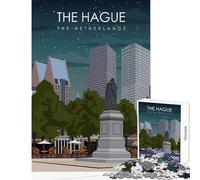 Jigsaws for Adults1000 Pieces The Hague The Netherlands Jigsaws for Adults Puzzle Analysis And Logic Parent-child Interaction Birthday Present, Gifts, (38x26cm)