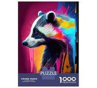 Jigsaws for Adults1000 Pieces The Insistent Badger Adult Jigsaw Puzzle Relaxing Games Perfect Decoration Unique Birthday And Gifts 52x38cm/1000pcs