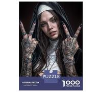 Jigsaws for Adults1000 Pieces The Rebel Nun Adult Jigsaw Puzzle Brain Teaser Game Enhance Memory Stress Reduction Gifts 52x38cm/1000pcs