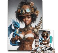 Jigsaws for Adults1000 Pieces The Steampunk Enchantress Beautiful Design Game Family Activities Gift For Birthdays 50x75cm(1000pcs)