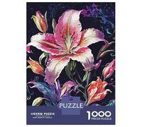 Jigsaws for Adults1000 Pieces Tiger Lily Puzzles for Adults Anti-Stress Toys Hand Speed Race Help The Brain Exercise 52x38cm/1000pcs