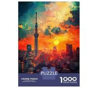 Jigsaws for Adults1000 Pieces Tokyo Art Jigsaws for Adults Hands-on Game Difficult Challenge Help The Brain Exercise 52x38cm/1000pcs