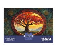 Jigsaws for Adults1000 Pieces Tree of Life Doorway Jigsaw for Adults Relax Games Analysis And Logic Deal As Gifts for The Whole Family 52x38cm/1000pcs