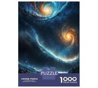 Jigsaws for Adults1000 Pieces Two Galaxies Collide Adult Jigsaw Puzzle Brain Teaser Game Enhance Memory Stress Reduction Gifts 70x50cm/1000pcs