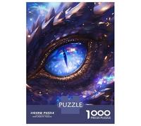 Jigsaws for Adults1000 Pieces Universe Cosmic Dragon Eye Jigsaw for Adults Brain Teaser Game Staycation Kill Time for Birthday, Chrismas 38x26cm/1000pcs