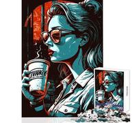 Jigsaws for Adults1000 Pieces We Love Coffee Educational Games Suitable for Couples Toy Wall Decor Help The Brain Exercise (50X75CM)