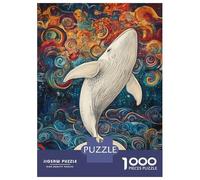 Jigsaws for Adults1000 Pieces Whale in Colorful Dreams Jigsaw Puzzle Relaxing Games Birthday Present Deal As Gifts for The Whole Family 52x38cm/1000pcs