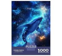 Jigsaws for Adults1000 Pieces Whale in The Cosmos -9 Jigsaw Puzzle Relaxing Games Birthday Present Deal As Gifts for The Whole Family 38x26cm/1000pcs