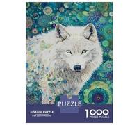 Jigsaws for Adults1000 Pieces Whisper of The White Wolf Jigsaw Puzzle Relaxing Games Birthday Present Deal As Gifts for The Whole Family 52x38cm/1000pcs