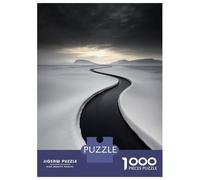 Jigsaws for Adults1000 Pieces Winding River in Snow Jigsaw Puzzle Relaxing Games Birthday Present Deal As Gifts for The Whole Family 52x38cm/1000pcs