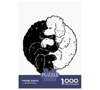 Jigsaws for Adults1000 Pieces Yin Yang Poodle Dogs Jigsaw for Adults Brain Teaser Game Staycation Kill Time for Birthday, Chrismas 52x38cm/1000pcs