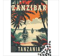 jigsaws for adults1000 pieces Zanzibar in Tanzania | Analysis and logic Help the brain exercise Unique Birthday and Xmas Gifts 50x75cm