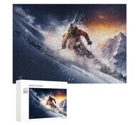 Jigsaws for Adults300 PCS A Ski Dream Jigsaw Puzzle Brain Teaser Game Analysis And Logic Deal As Gifts for The Whole Family 300 PCS