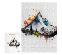Jigsaws for Adults300 PCS Abstract Mountain Landscape Artwork Jigsaw for Adults Toy Wall Decor Presents for Women Help The Brain Exercise 300 PCS