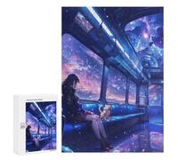 Jigsaws for Adults300 PCS Anime Train To Space Jigsaws for Adults Brain Teaser Game Analysis And Logic Stress Reduction Gifts 300 PCS