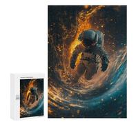 Jigsaws for Adults300 PCS Astronaut in Space Tunnel Jigsaw Puzzles for Adults Staycation Kill Time Help The Brain Exercise Family Fun & Game Night 300 PCS