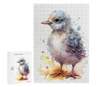 Jigsaws for Adults300 PCS Baby Seagull Watercolor Jigsaw Puzzle Brain Teaser Game Analysis And Logic Deal As Gifts for The Whole Family 300 PCS