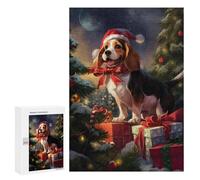Jigsaws for Adults300 PCS Beagle Christmas Teenagers Puzzles Hands-on Game Presents for Women Unique Birthday And Gifts 300 PCS