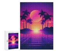 Jigsaws for Adults300 PCS Beautiful Synthwave Vision Jigsaw for Adults Toy Wall Decor Presents for Women Help The Brain Exercise 300 PCS