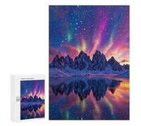 Jigsaws for Adults300 PCS Colorful Aurora Reflections Jigsaw Puzzles for Adults Staycation Kill Time Help The Brain Exercise Family Fun & Game Night 300 PCS