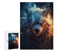 Jigsaws for Adults300 PCS Cosmic Celestial Wolf Jigsaw for Adults Toy Wall Decor Presents for Women Help The Brain Exercise 300 PCS