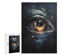 Jigsaws for Adults300 PCS Cosmic Eye Painting Artwork Jigsaw Puzzles for Adults Staycation Kill Time Help The Brain Exercise Family Fun & Game Night 300 PCS