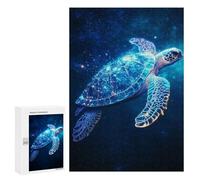 Jigsaws for Adults300 PCS Cosmic Sea Turtle Jigsaw for Adults Toy Wall Decor Presents for Women Help The Brain Exercise 300 PCS