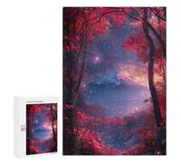 Jigsaws for Adults300 PCS Enchanted Forest with Mountain View Jigsaw Puzzles for Adults For Family Fun Challenging To Complete Learning Educational Toys 300 PCS