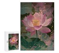 Jigsaws for Adults300 PCS Enchanted Lotus Bloom Jigsaw Puzzles for Adults Staycation Kill Time Help The Brain Exercise Family Fun & Game Night 300 PCS