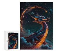 Jigsaws for Adults300 PCS Galactic Guardian Dragon Jigsaw for Adults Toy Wall Decor Presents for Women Help The Brain Exercise 300 PCS