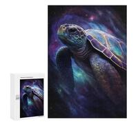 Jigsaws for Adults300 PCS Galactic Sea Turtle Art Print Jigsaws for Adults Brain Teaser Game Analysis And Logic Stress Reduction Gifts 300 PCS