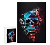 Jigsaws for Adults300 PCS Geometric Skull Artwork Adult Jigsaw Puzzle DIY Toys Precision Cutting Deal As Gifts for The Whole Family 300 PCS