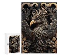 Jigsaws for Adults300 PCS Glorious Phoenix Art Deco Jigsaw Puzzle Brain Teaser Game Analysis And Logic Deal As Gifts for The Whole Family 300 PCS