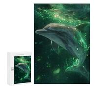 Jigsaws for Adults300 PCS Glowing Oceanic Delight Jigsaw Puzzles for Adults Staycation Kill Time Help The Brain Exercise Family Fun & Game Night 300 PCS