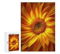 Jigsaws for Adults300 PCS Golden Sunflower Close-Up Jigsaw Puzzles for Adults Staycation Kill Time Help The Brain Exercise Family Fun & Game Night 300 PCS