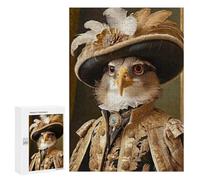 Jigsaws for Adults300 PCS Hawk in Regal Attire Jigsaw Puzzle Brain Teaser Game Analysis And Logic Deal As Gifts for The Whole Family 300 PCS