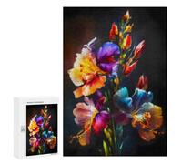 Jigsaws for Adults300 PCS Hibiscus Flower Jigsaws for Adults Brain Teaser Game Analysis And Logic Stress Reduction Gifts 300 PCS