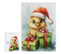 Jigsaws for Adults300 PCS Jolly Chicken Christmas Jigsaw for Adults Toy Wall Decor Presents for Women Help The Brain Exercise 300 PCS