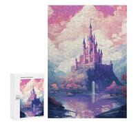 Jigsaws for Adults300 PCS Magical Castle Pixel Art Jigsaw for Adults Toy Wall Decor Presents for Women Help The Brain Exercise 300 PCS
