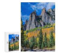 Jigsaws for Adults300 PCS Mountain Peaks with Fall Colors Jigsaw Puzzles for Adults Staycation Kill Time Help The Brain Exercise Family Fun & Game Night 300 PCS