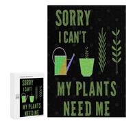 Jigsaws for Adults300 PCS My Plants Need Me Garden Jigsaw Puzzle Brain Teaser Game Analysis And Logic Deal As Gifts for The Whole Family 300 PCS