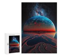 Jigsaws for Adults300 PCS Mystical Planet Reflection Jigsaw for Adults Toy Wall Decor Presents for Women Help The Brain Exercise 300 PCS