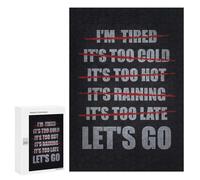 Jigsaws for Adults300 PCS No Excuses Lets Go Jigsaws for Adults Brain Teaser Game Analysis And Logic Stress Reduction Gifts 300 PCS