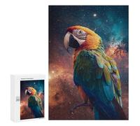 Jigsaws for Adults300 PCS Parrot in Space Jigsaw Puzzles for Adults Staycation Kill Time Help The Brain Exercise Family Fun & Game Night 300 PCS