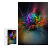 Jigsaws for Adults300 PCS Rainbow Spider Web Art Jigsaw for Adults Toy Wall Decor Presents for Women Help The Brain Exercise 300 PCS