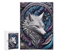 Jigsaws for Adults300 PCS Steampunk Fox Jigsaw for Adults Toy Wall Decor Presents for Women Help The Brain Exercise 300 PCS