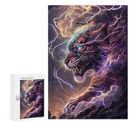 Jigsaws for Adults300 PCS Thundering Tiger Power -4 Jigsaw Puzzles for Adults Staycation Kill Time Help The Brain Exercise Family Fun & Game Night 300 PCS